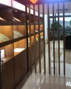 Company's newly installed product display stand